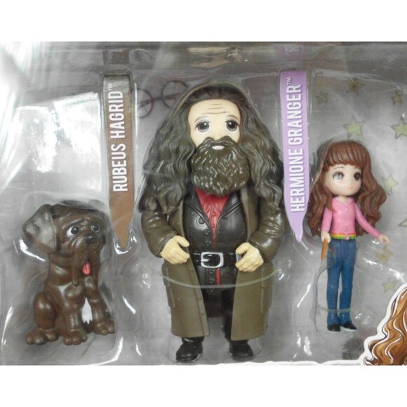 Harry Potter Wizarding World Hermione Granger Rubeus Hagrid & Fang Figures Set - Picture 2 of 3